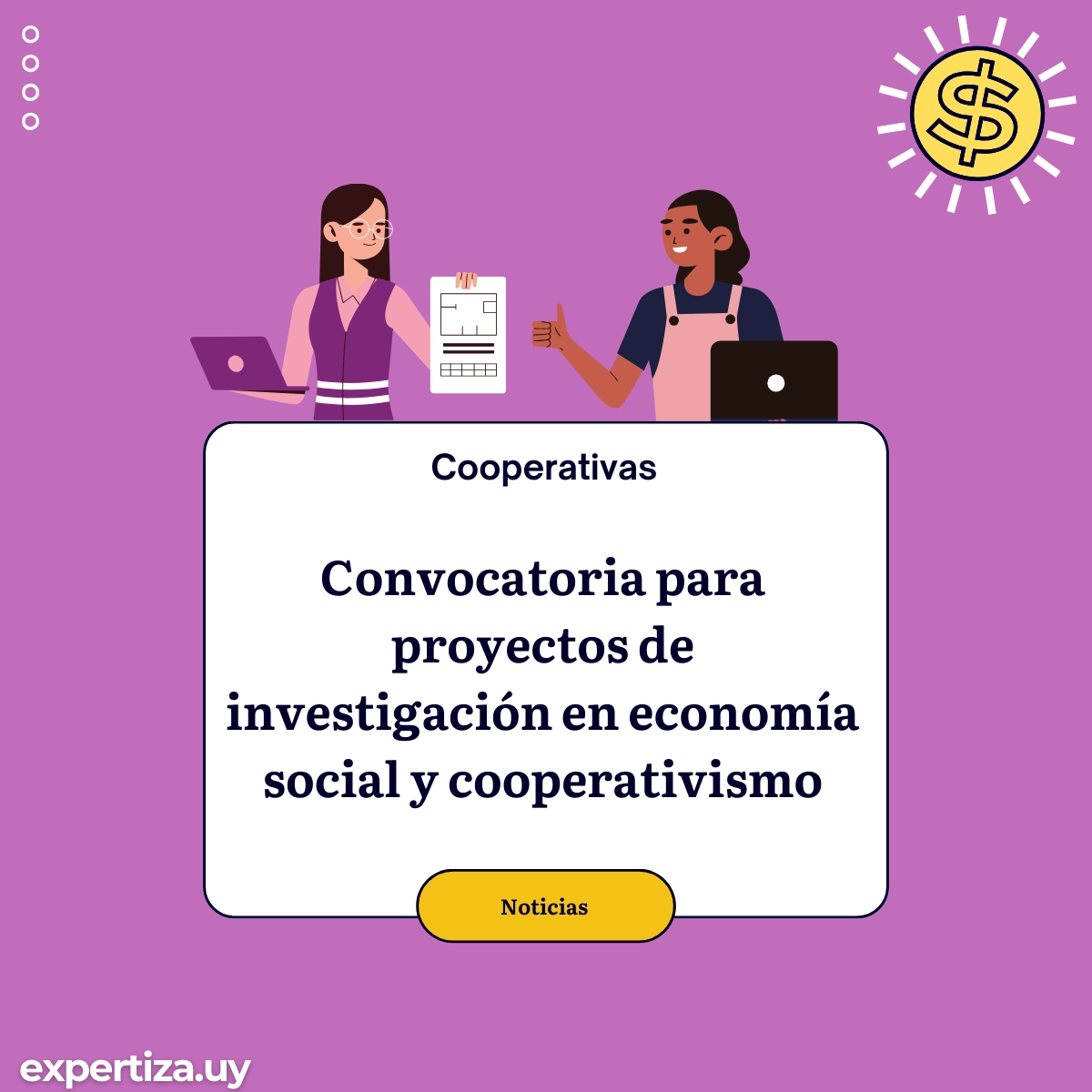 Convocatoria para proyectos de investigación en economía social y cooperativismo.