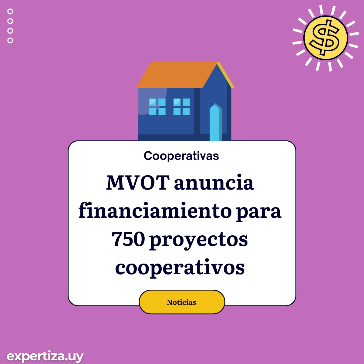 MVOT anuncia financiamiento para 750 proyectos cooperativos.